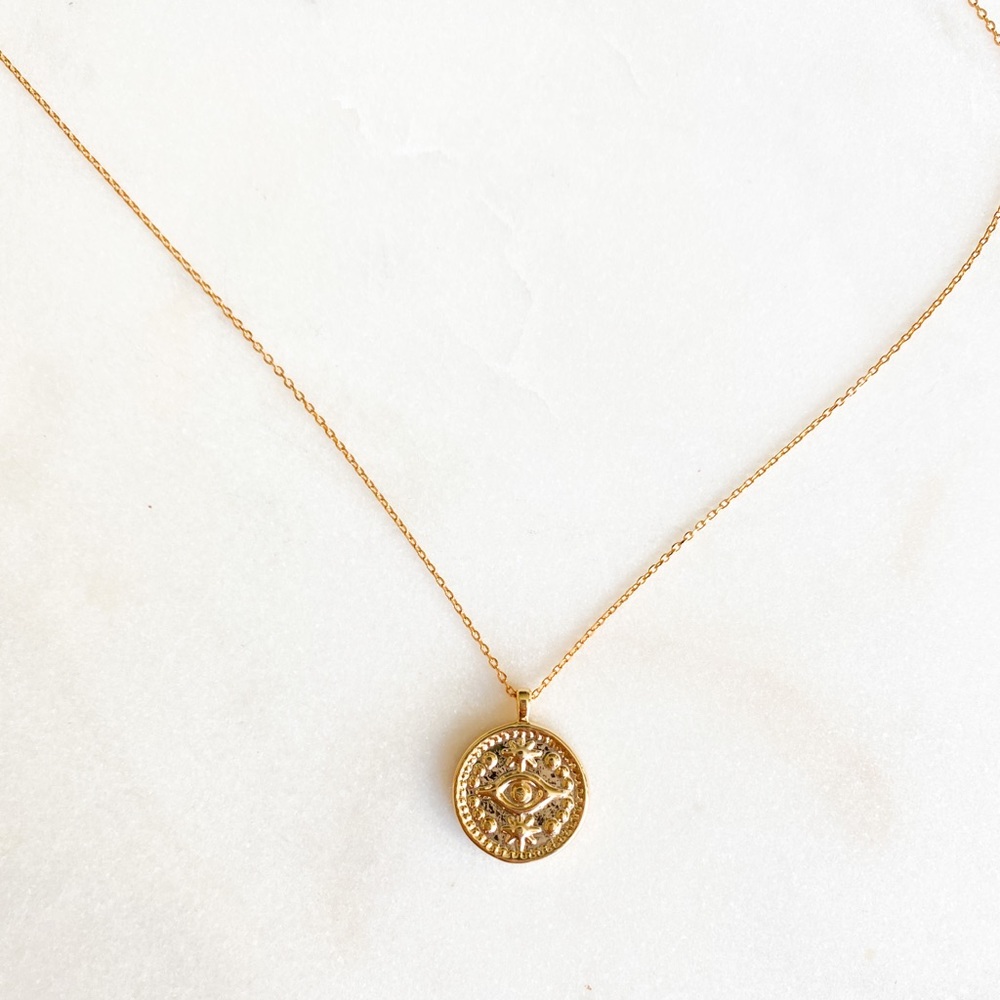 Evil Eye Pendant Necklace, NWT